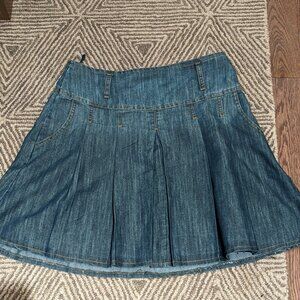 Jean skirt, flared